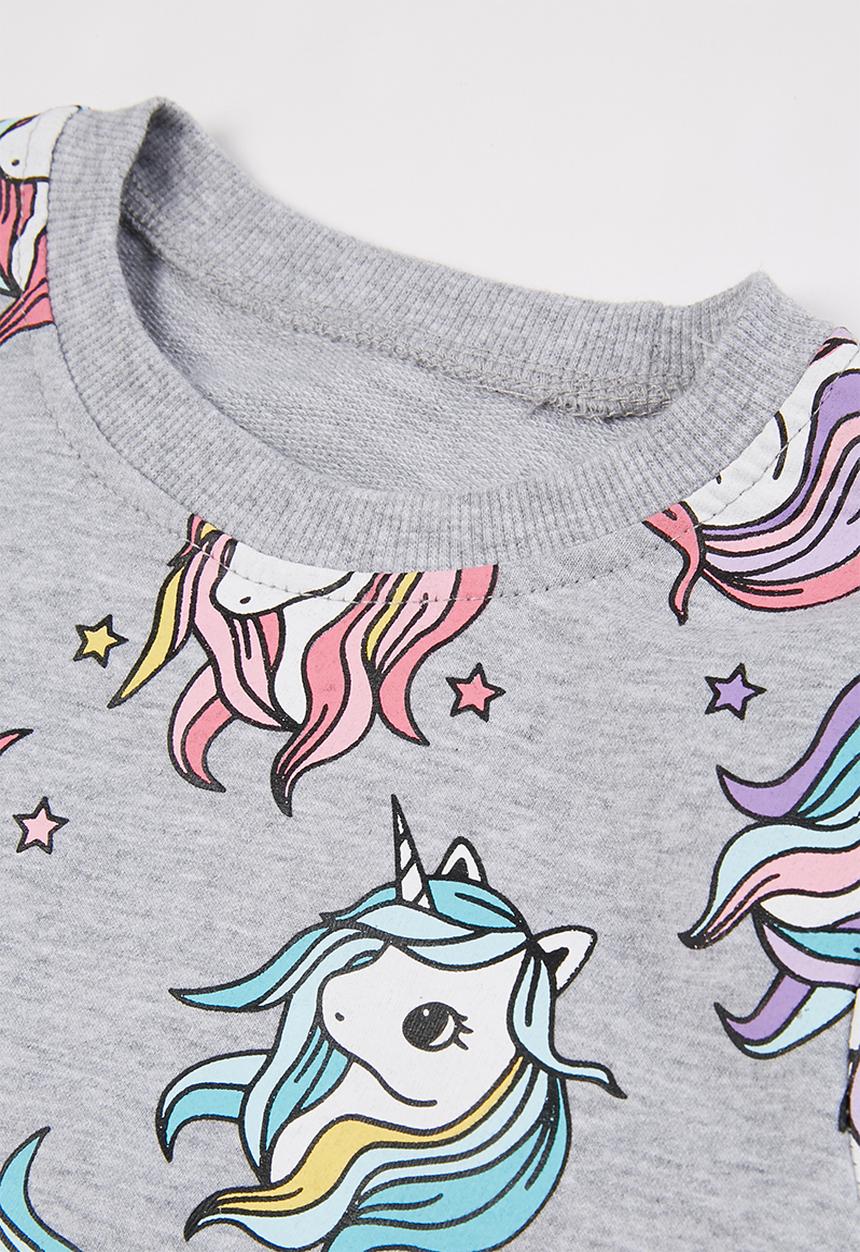 Pop Candy - Girls unicorn crewneck - multi
