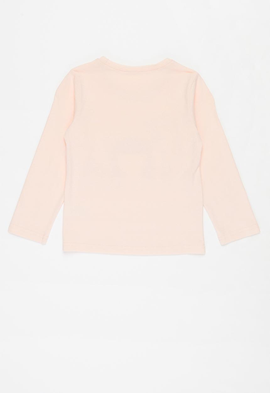 Pop Candy - Girls printed hedgehog long sleeve tee - pink