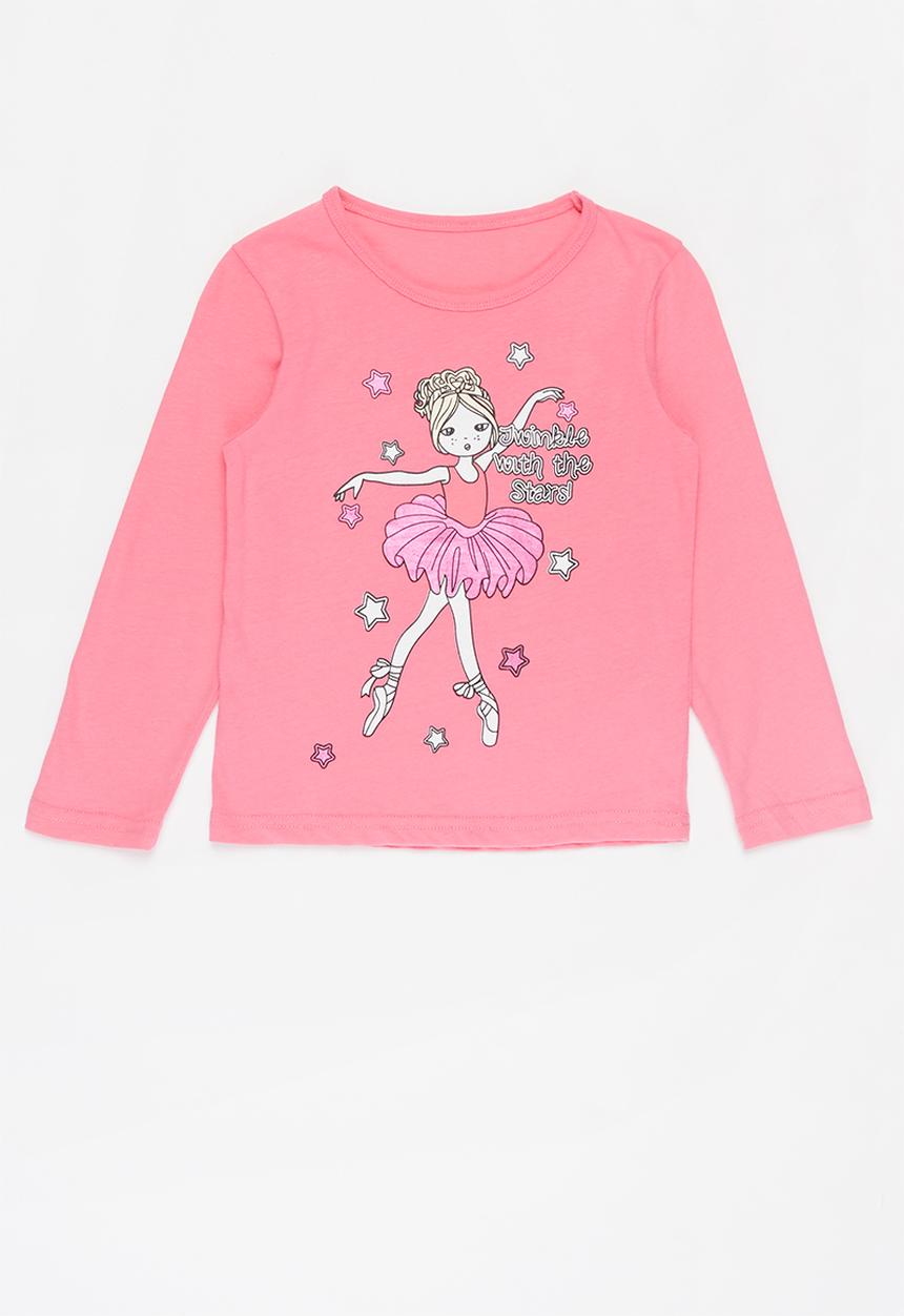 Pop Candy - Girls ballerina tee - pink