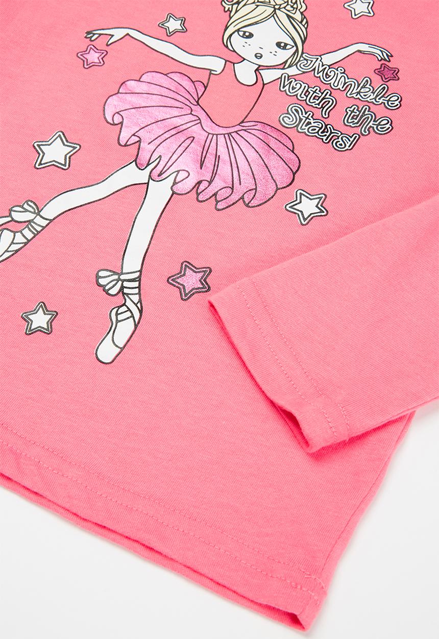 Pop Candy - Girls ballerina tee - pink