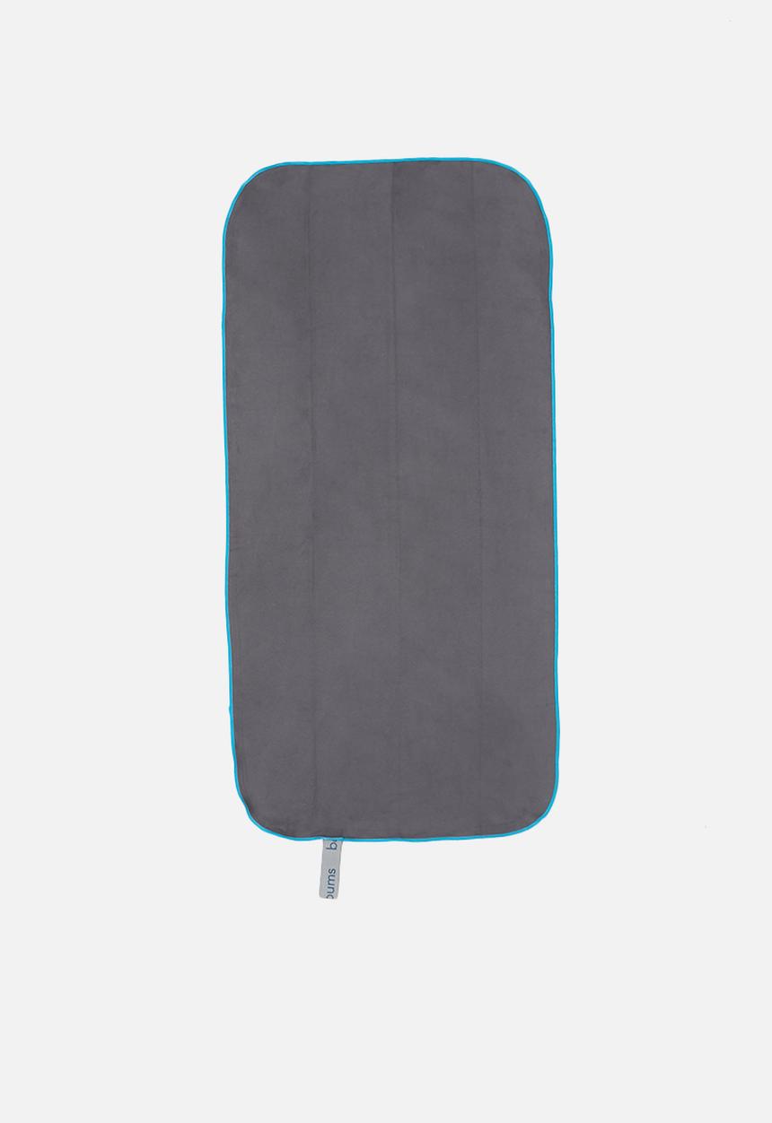 Bobums - Single gym towel - gunmetal & turquoise