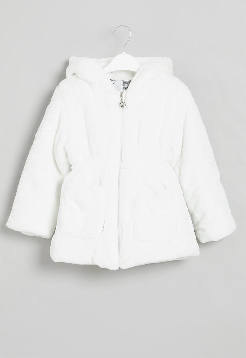 Pop Candy - Girls teddy coat - milk
