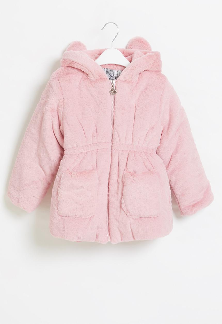 Pop Candy - Girls teddy coat - pink
