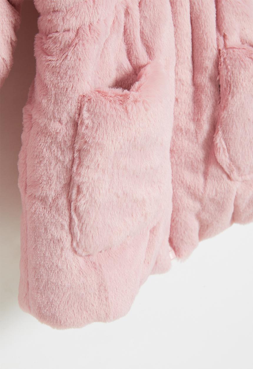 Pop Candy - Girls teddy coat - pink