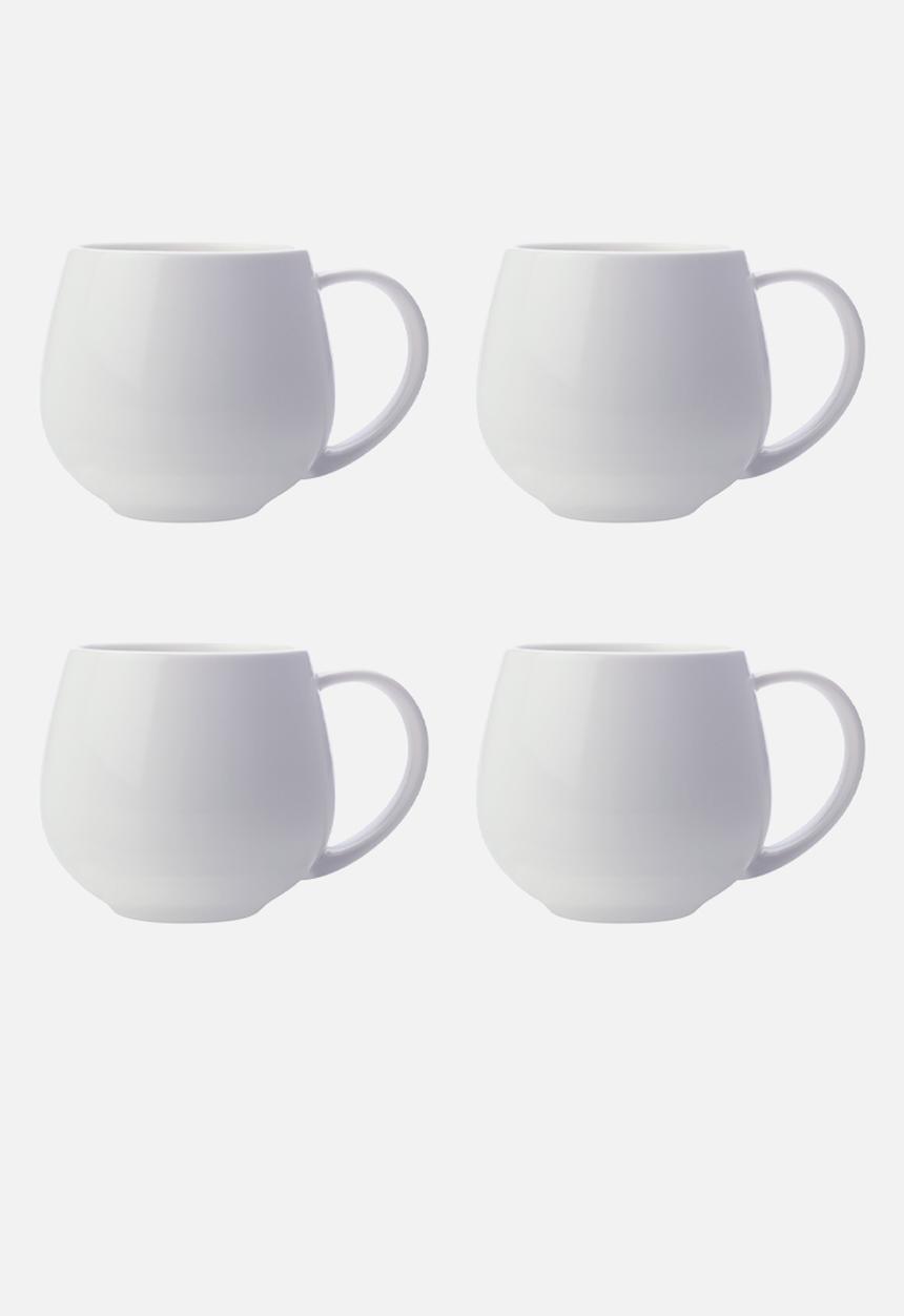 Maxwell & Williams - Basics snug mug - set of 4 white