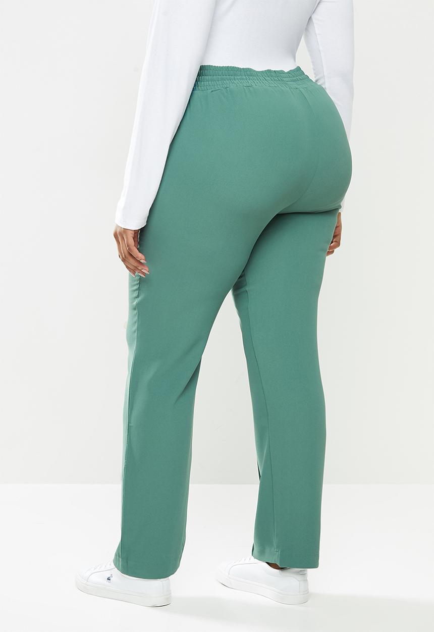 POLO - Plus amelia woven tracksuit pant  - teal
