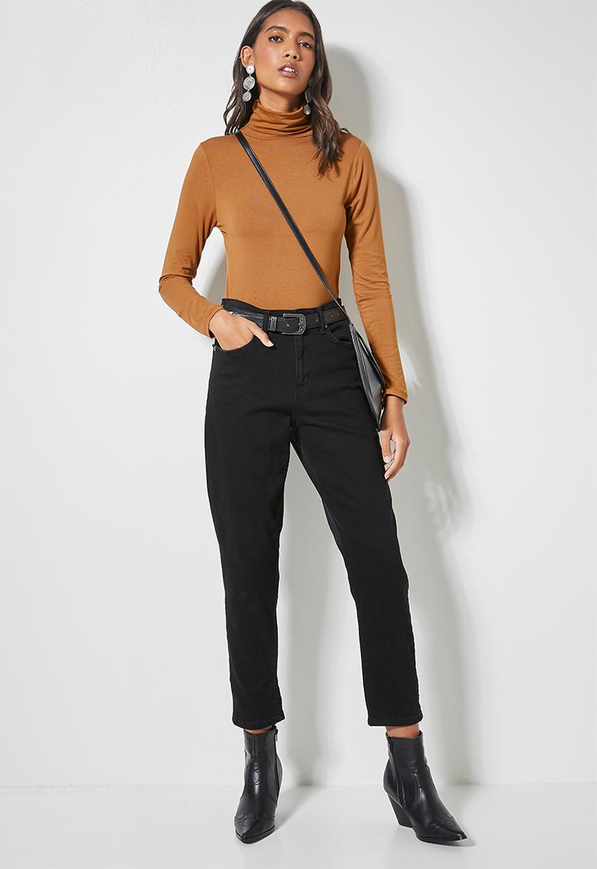 Superbalist - Viscose poloneck - brown 
