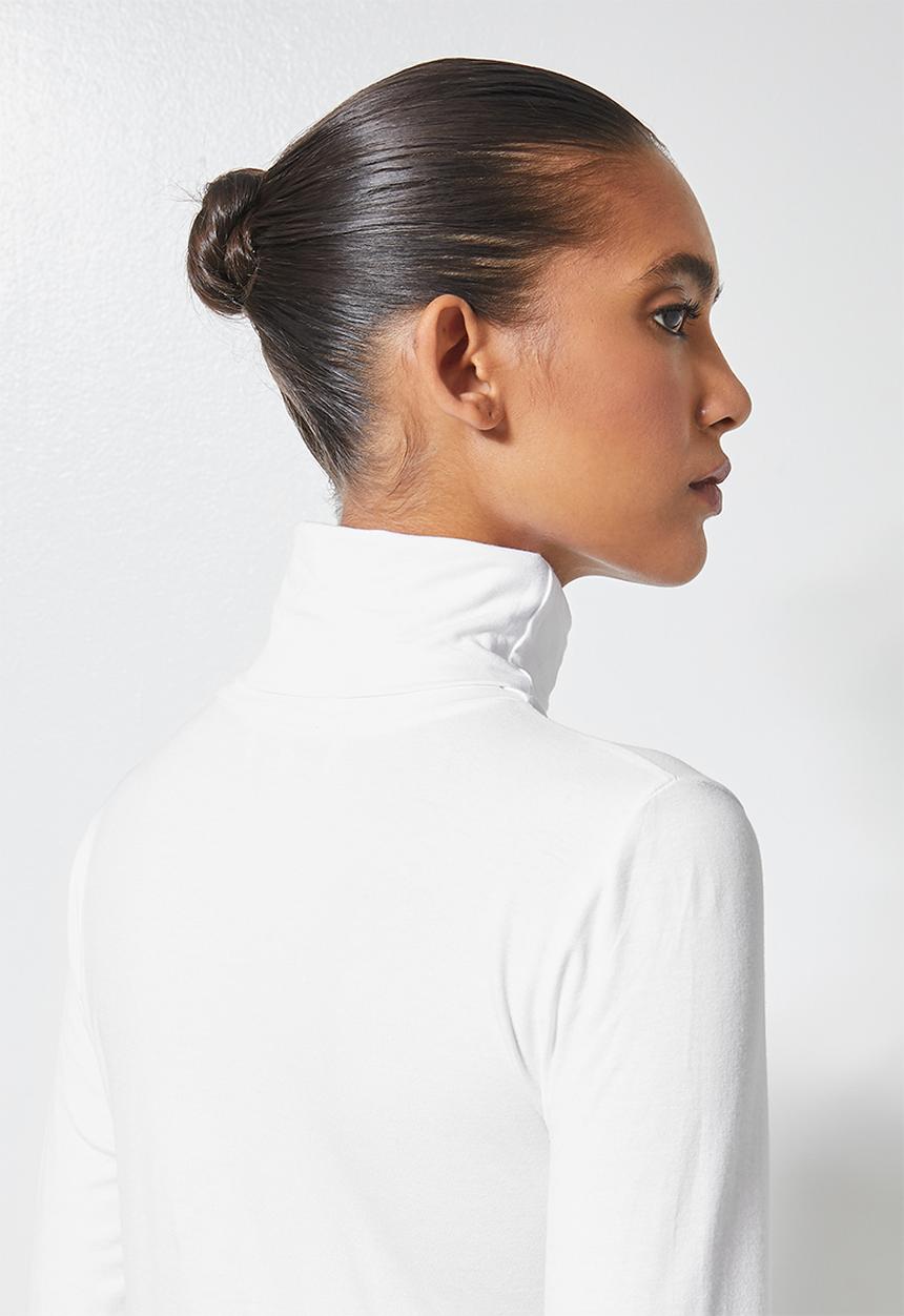 Superbalist - Viscose poloneck - white