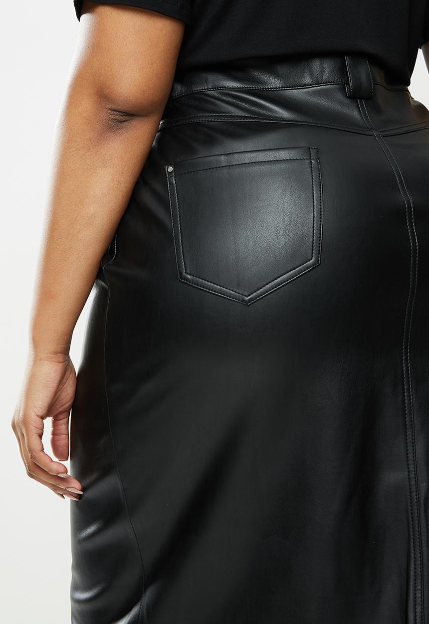 Violeta by Mango - Plus Skirt twin - black