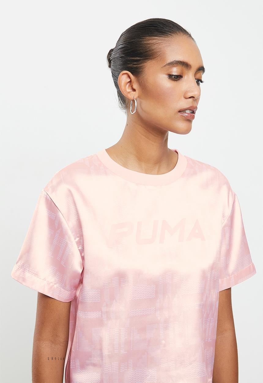 PUMA - Puma x Nomzamo Cropped Tee - pink 