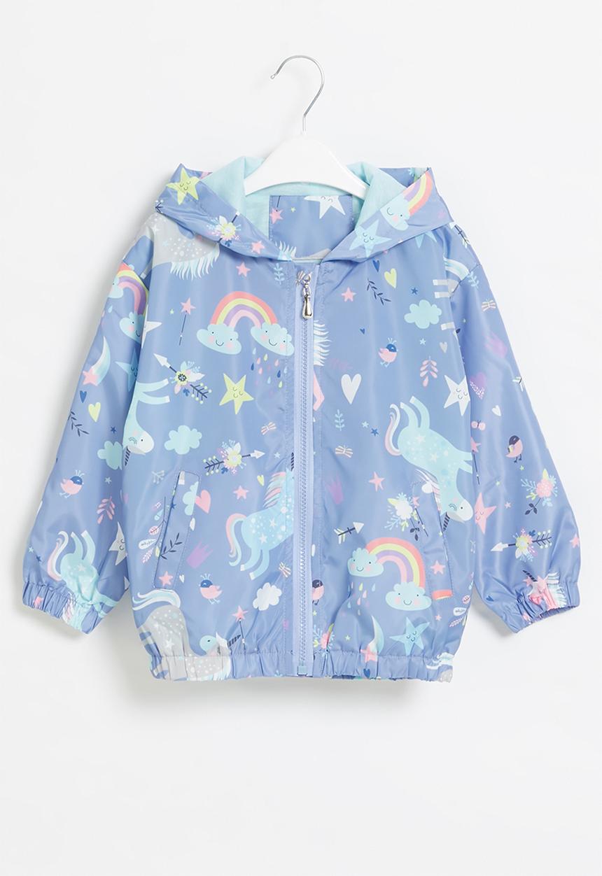 Pop Candy - Girls rainbow jacket - blue