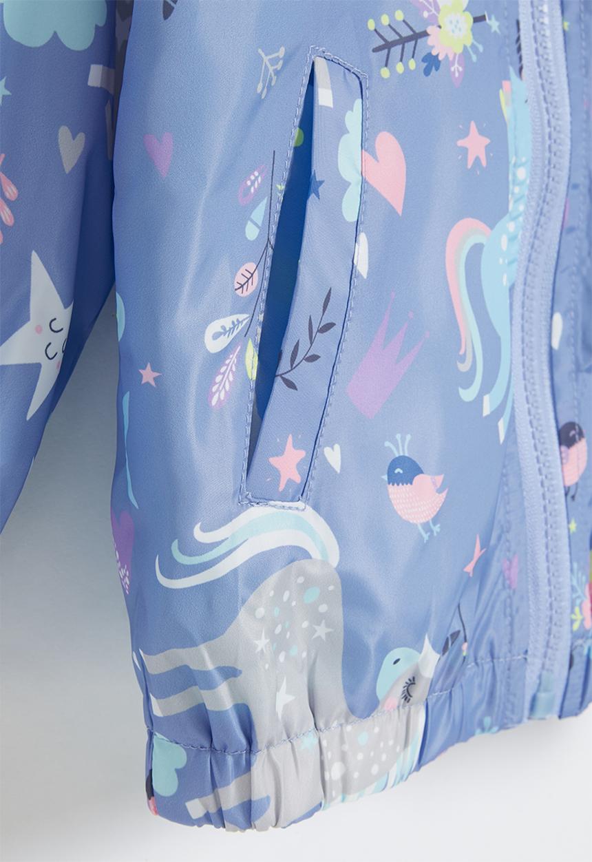 Pop Candy - Girls rainbow jacket - blue