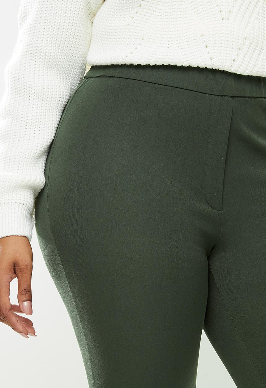 Violeta by Mango - Plus Trousers elastic - khaki