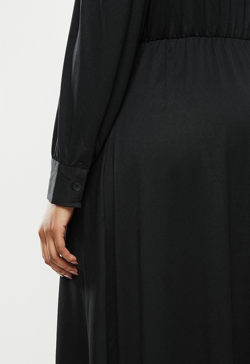 Violeta by Mango - Plus Dress calado - black