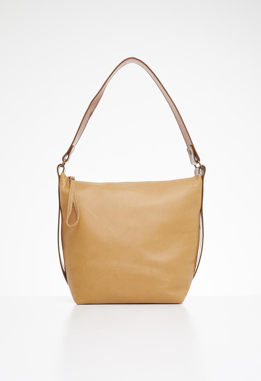 FSP Collection - Hoop slouch bag caramel leather - neutral