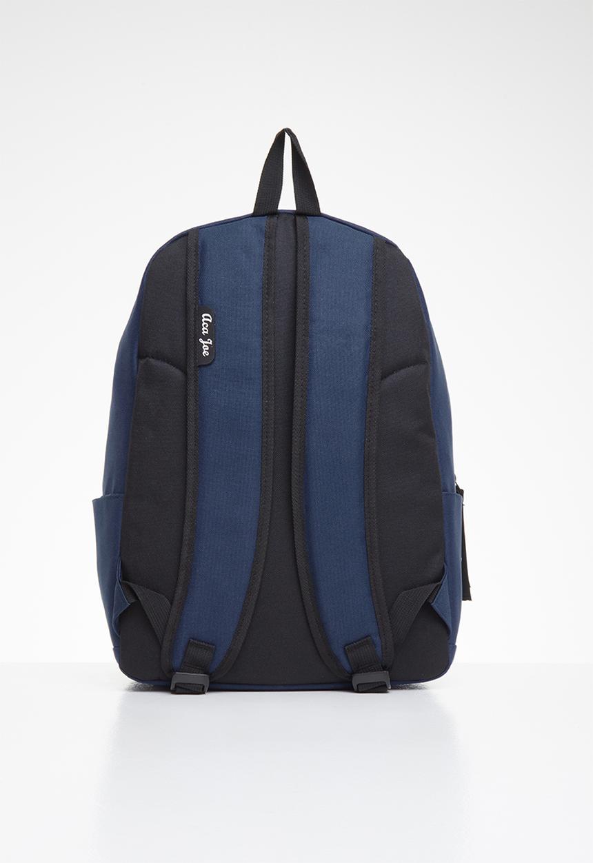 Aca Joe - Mens aca joe printed backpack - navy