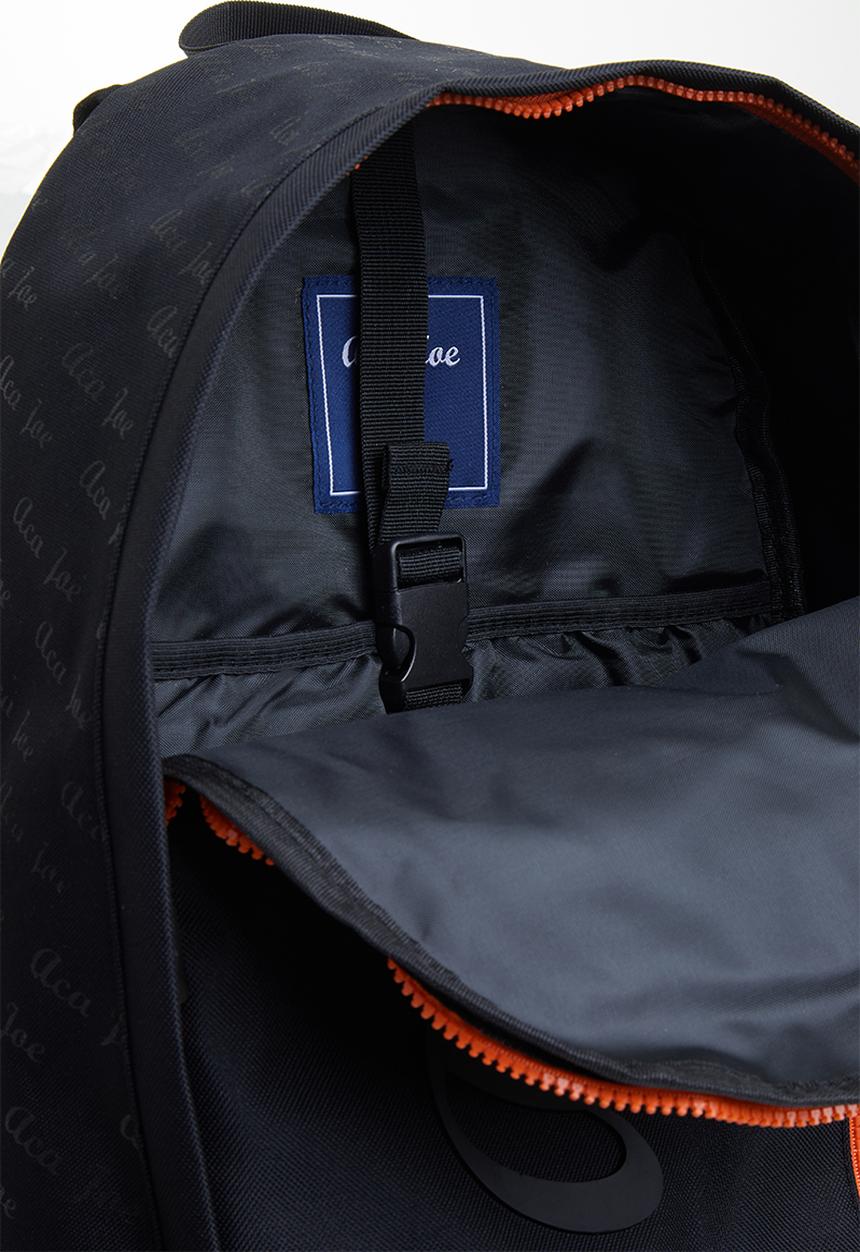 Aca Joe - Mens aca joe printed backpack - black