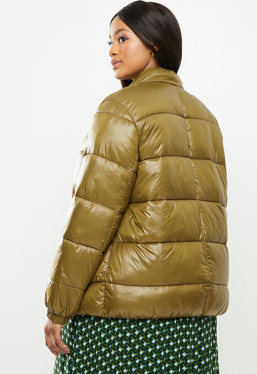 Violeta by Mango - Plus Anorak rise - brown