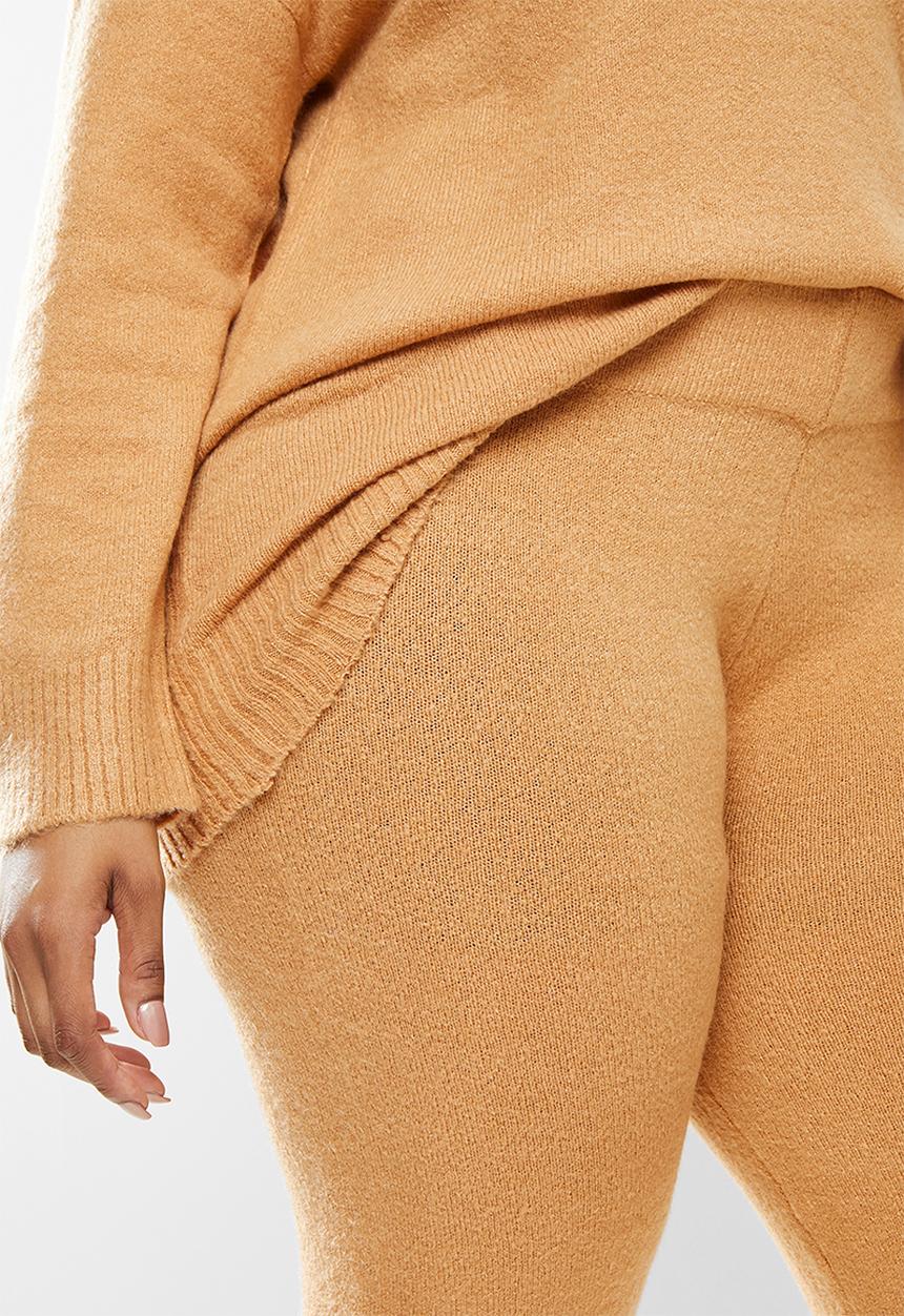 Brave Soul - Plus Poldarka top & pants - camel