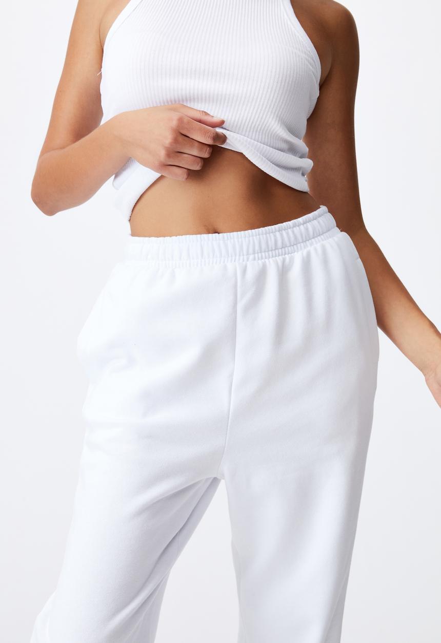 Cotton On - Classic track pants - white