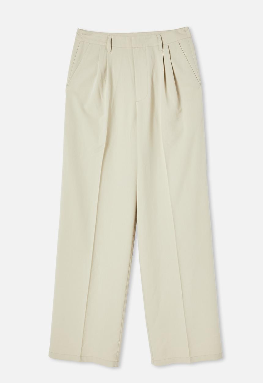 Cotton On - Jordan oversized pleat pants - silver lining