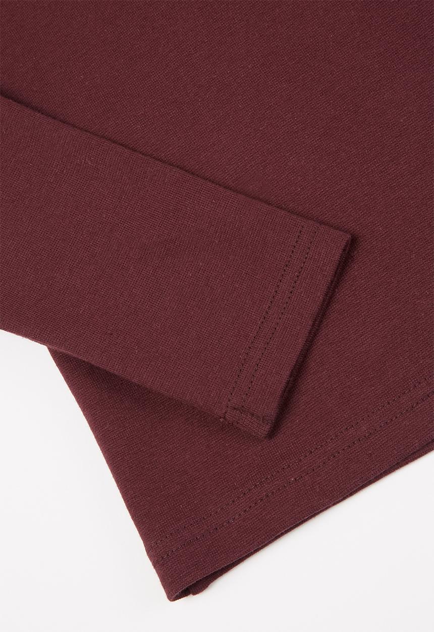 Pop Candy - Younger girls long sleeve tee - burgundy