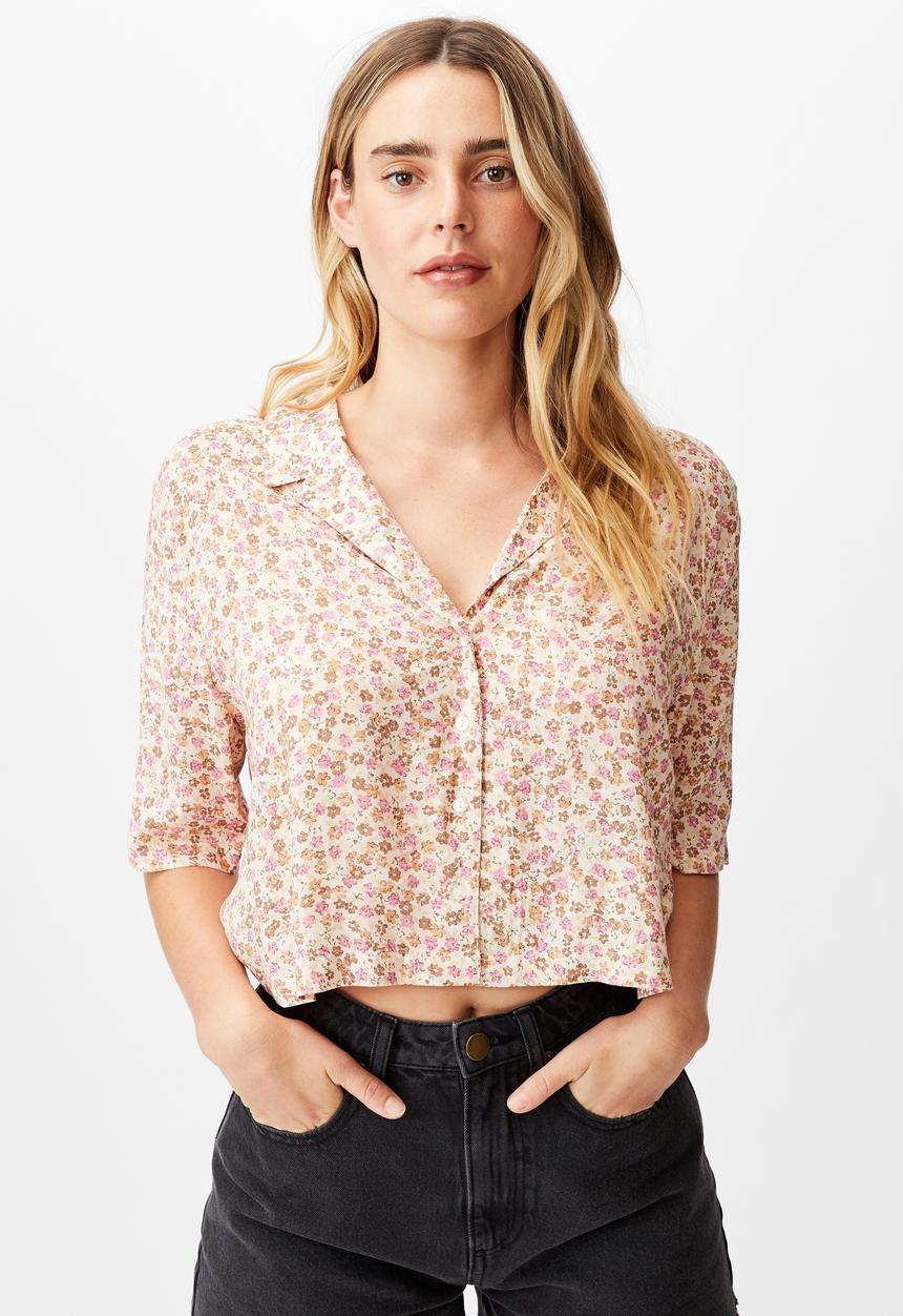 Cotton On - Jorden short sleeve shirt - neutral