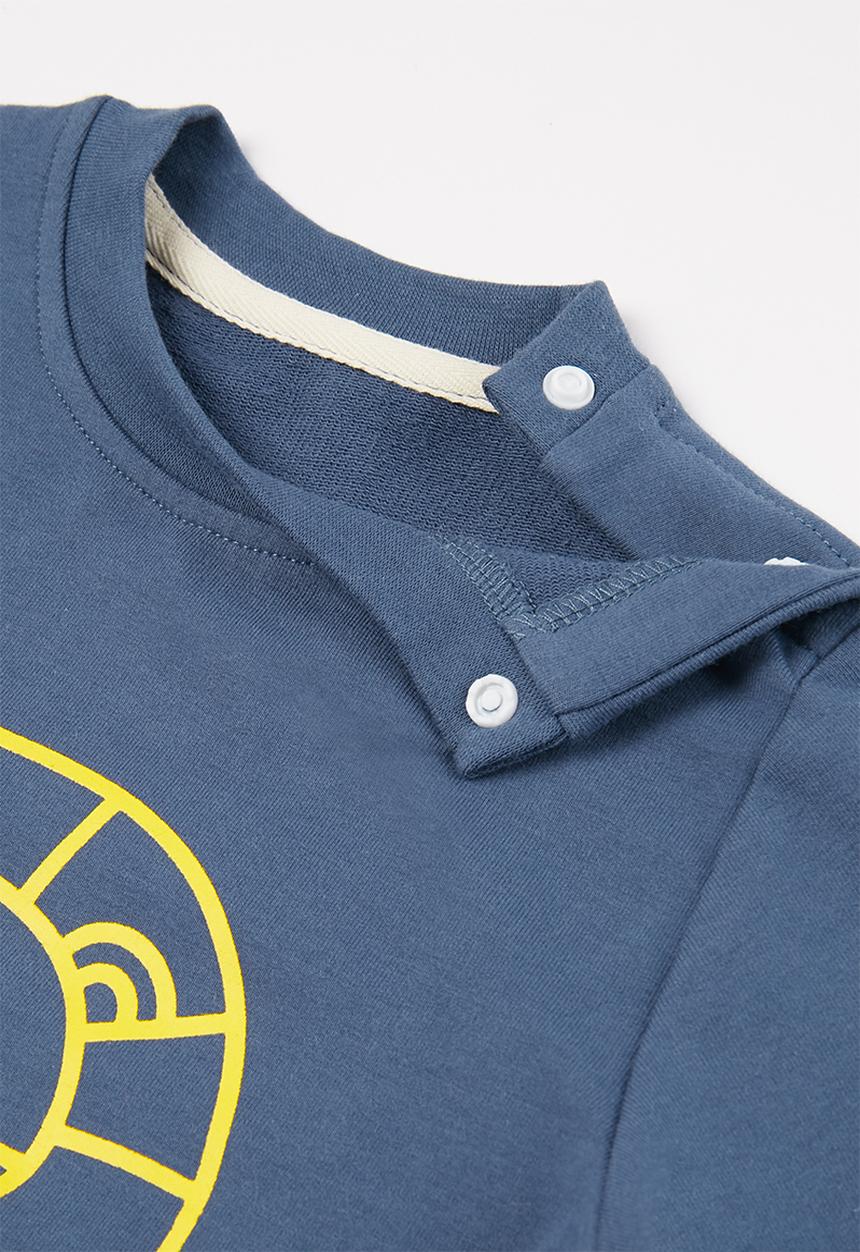 Pop Candy - Boys lion crewneck - blue