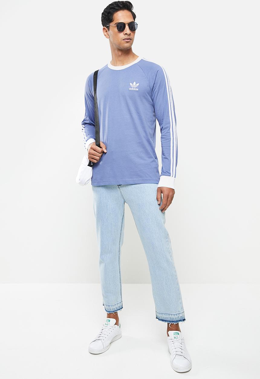 adidas Originals - 3-stripes long sleeve t-shirt - blue 