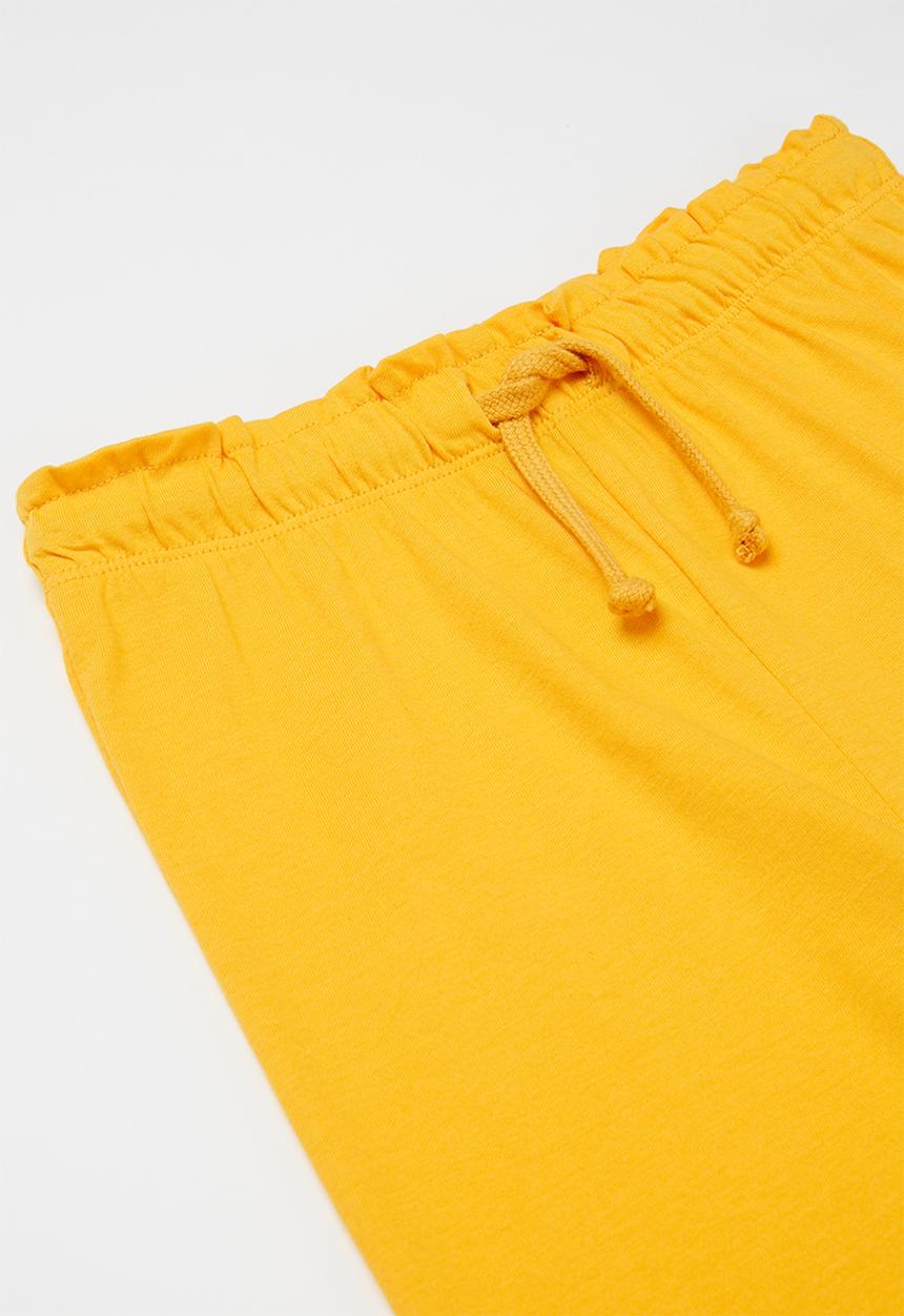 Pop Candy - Younger girls easy jersey pants - yellow 