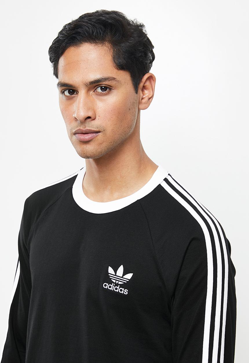 adidas Originals - 3-stripes long sleeve t-shirt - black