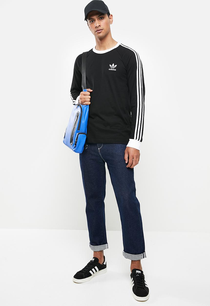 adidas Originals - 3-stripes long sleeve t-shirt - black