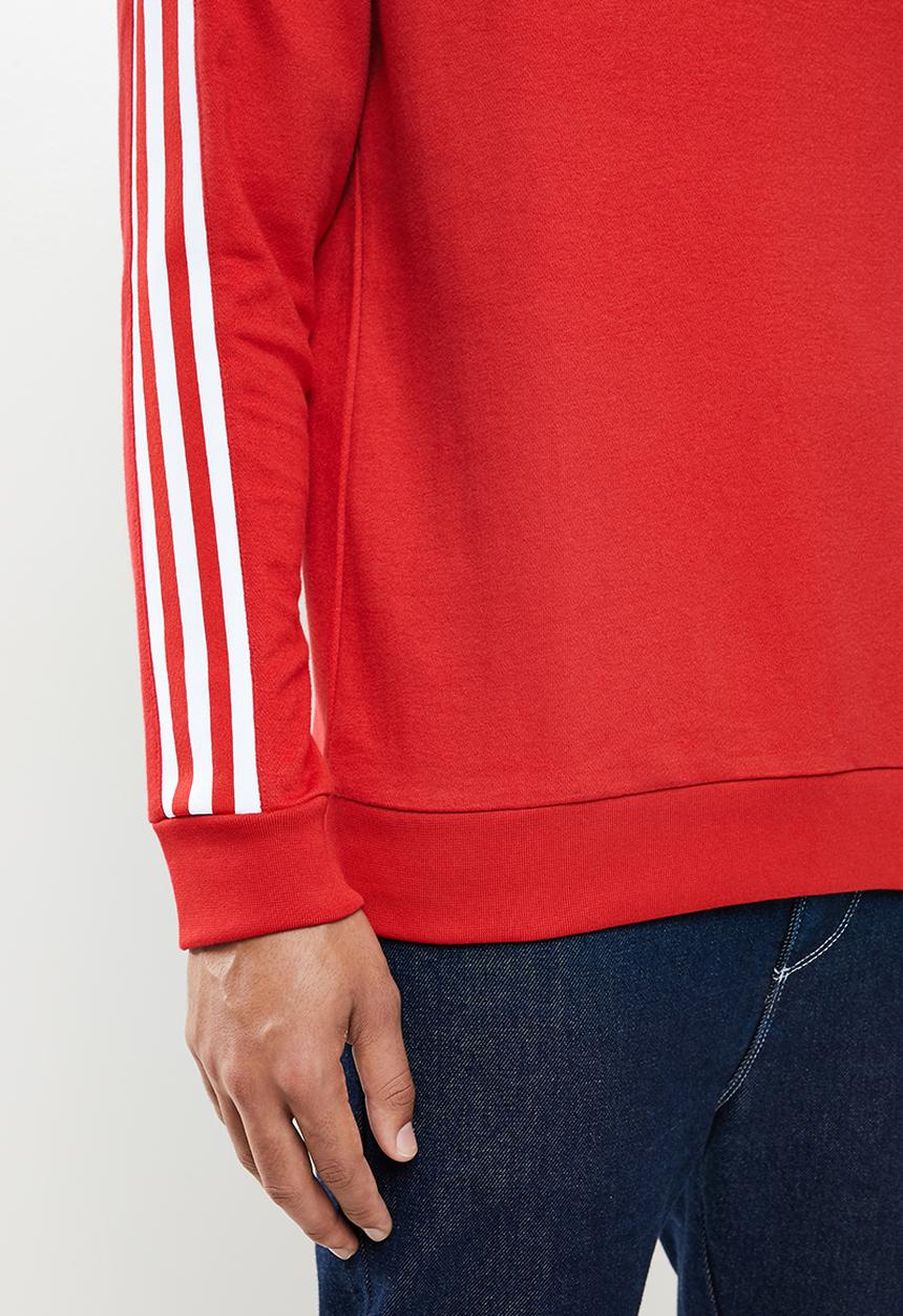 adidas Originals - 3d tf 3 strp sweatshirt - red