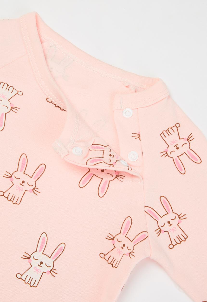 Pop Candy - Baby girls printed romper - light pink