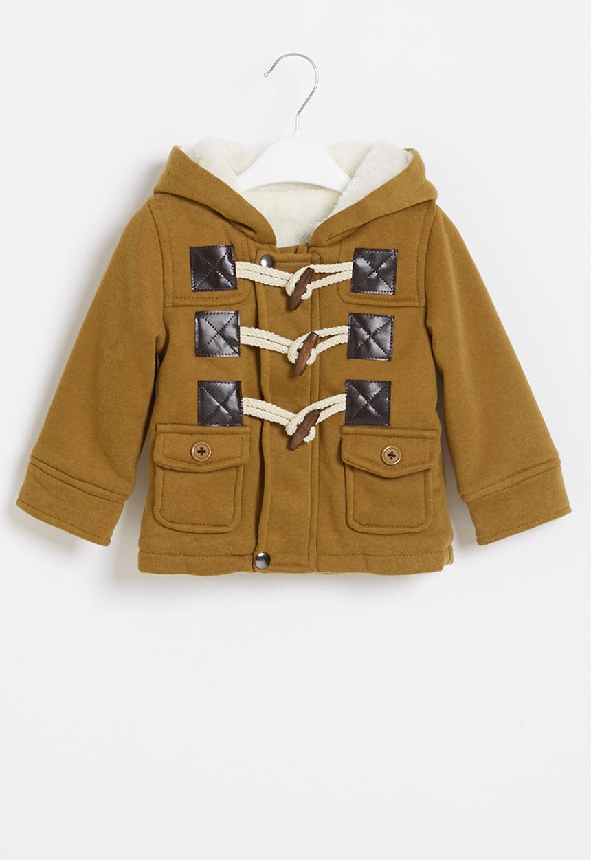 Pop Candy - Boys hooded coat - brown 