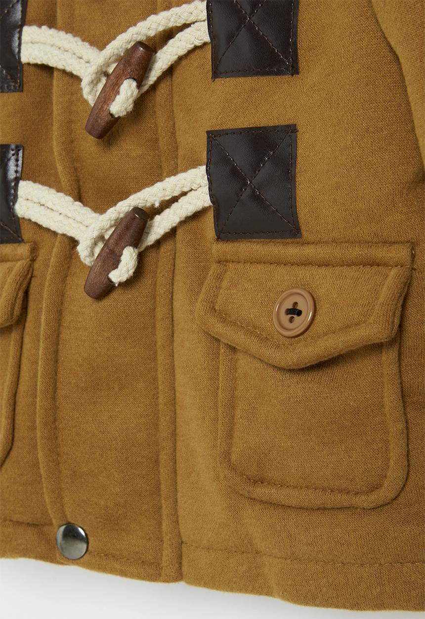 Pop Candy - Boys hooded coat - brown 