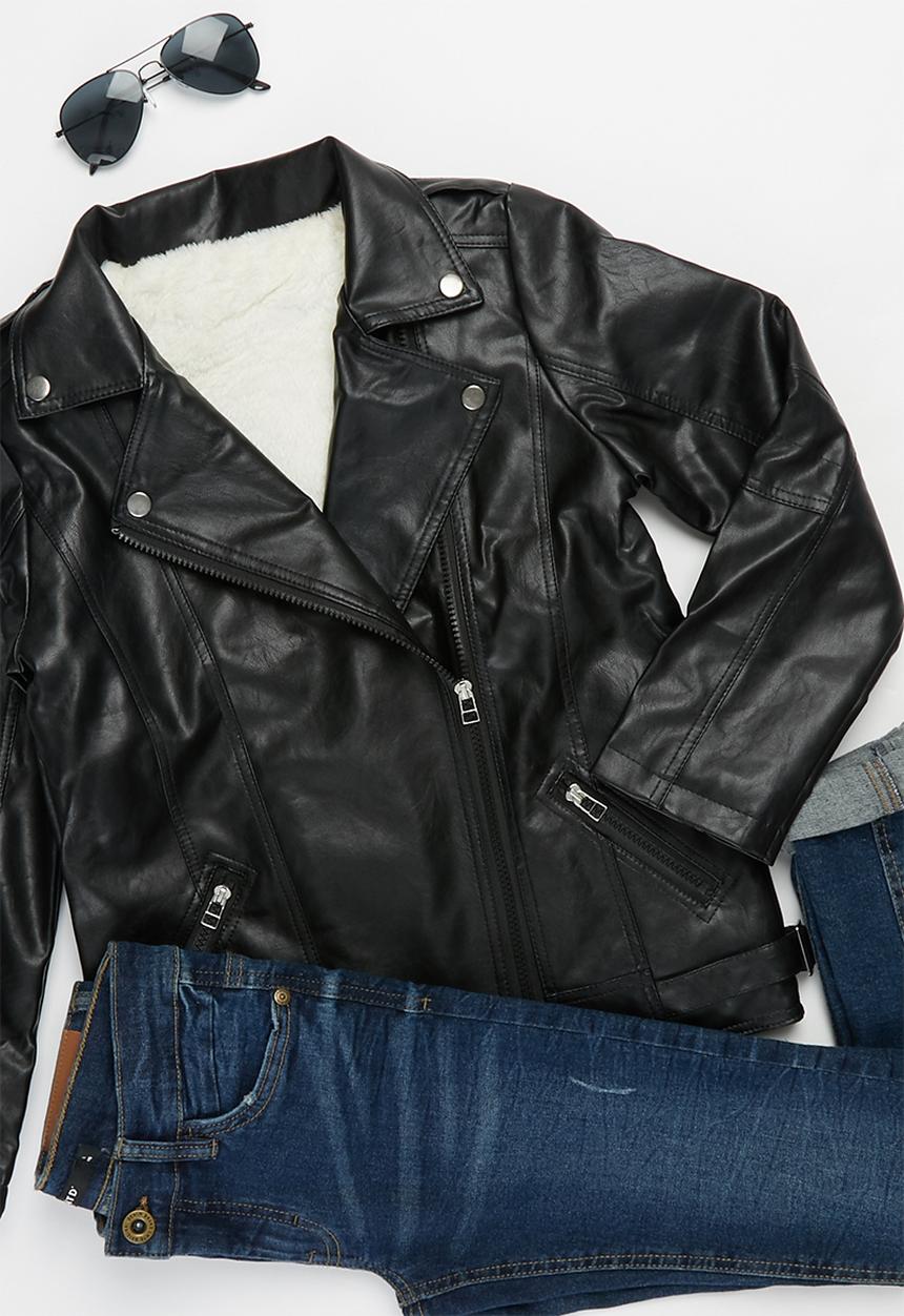 Rebel Republic - Boys biker jacket - black