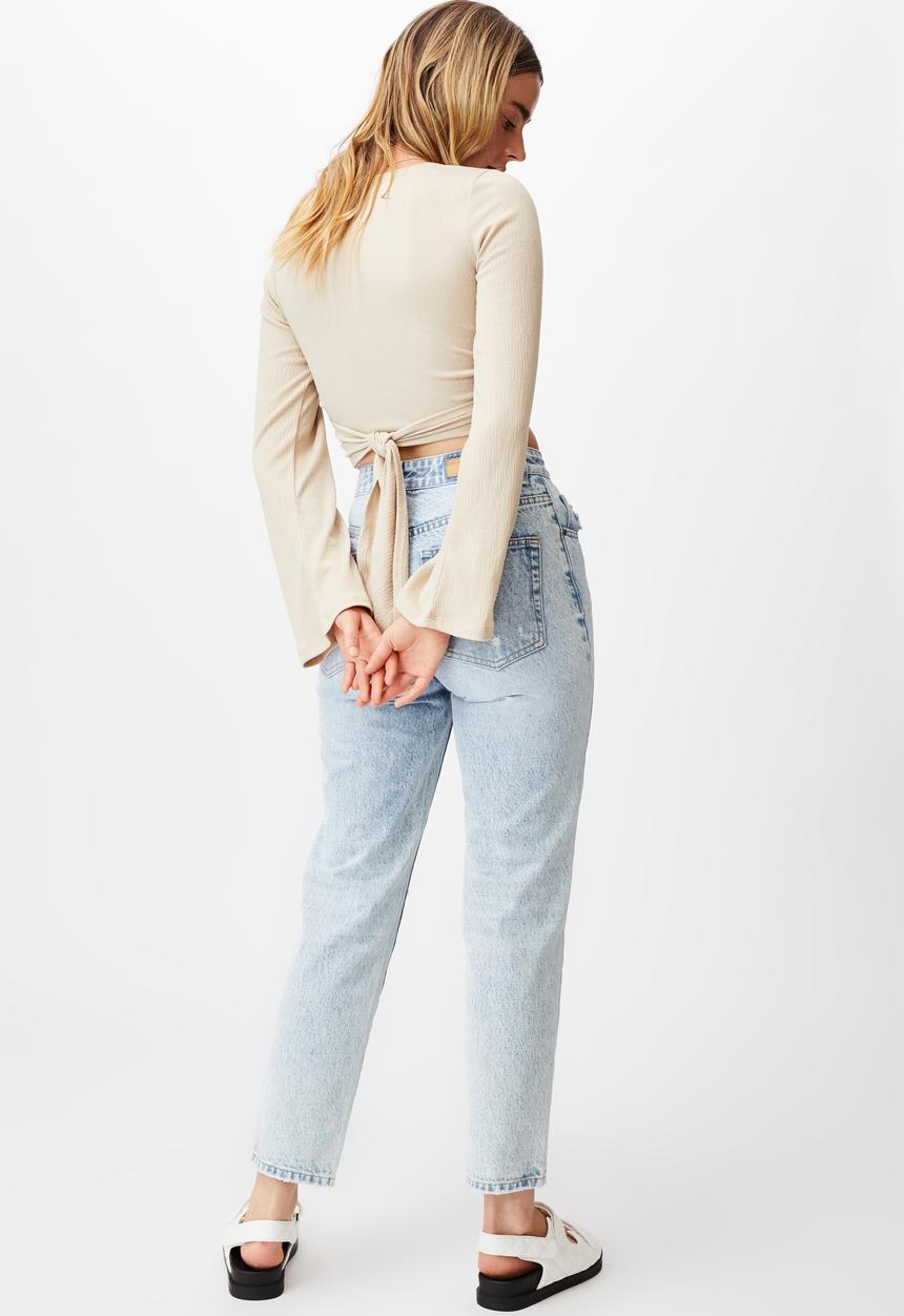 Cotton On - Jude bell sleeve long sleeve top - latte