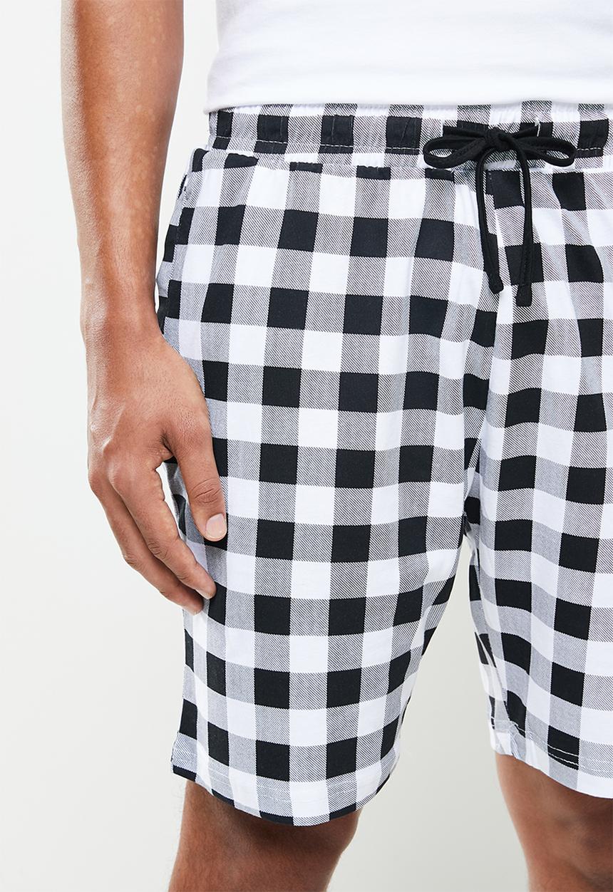 Brave Soul - Sanbo loungewear - white & black