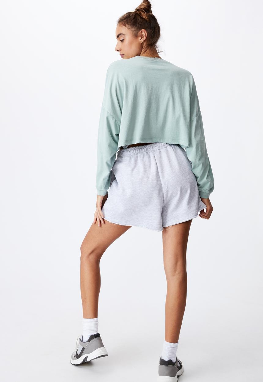 Cotton On - Kyle batwing long sleeve top - washed lush green