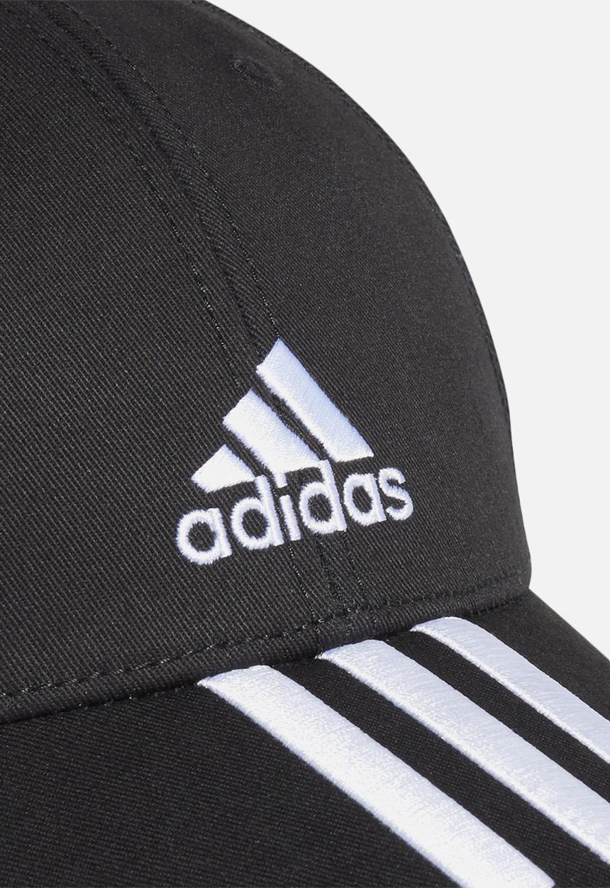 adidas Performance - Baseball three stripes cap - black & white