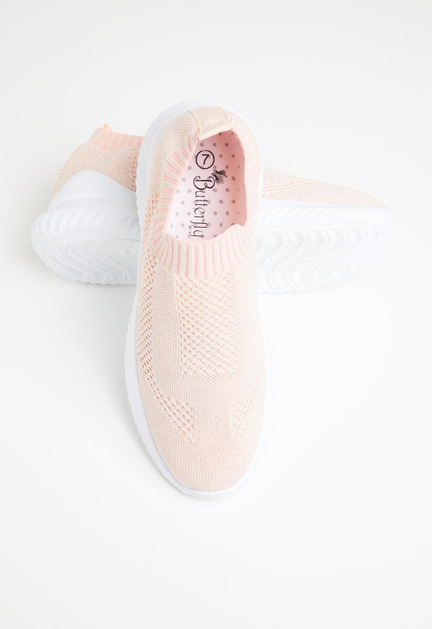Butterfly Feet - Mist sock sneaker - pink