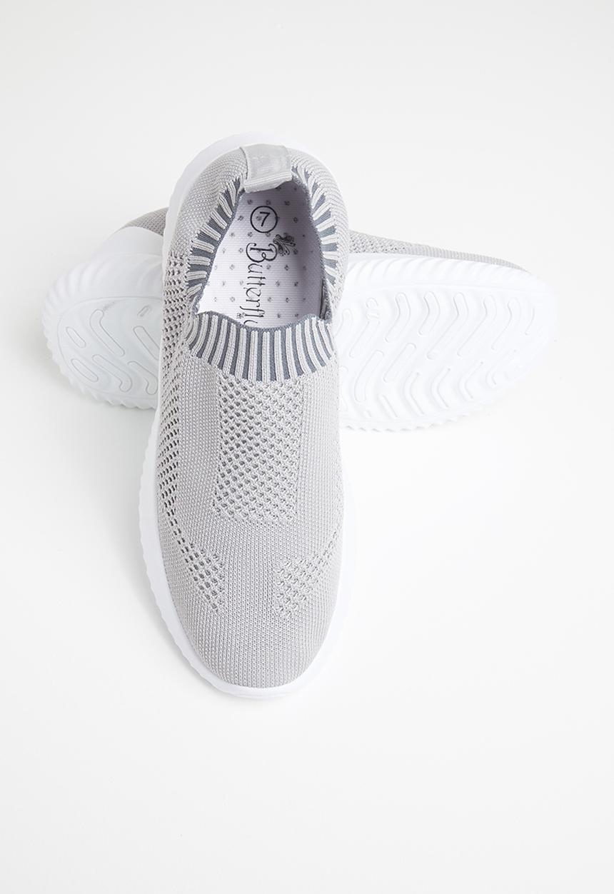 Butterfly Feet - Mist sock sneaker - grey