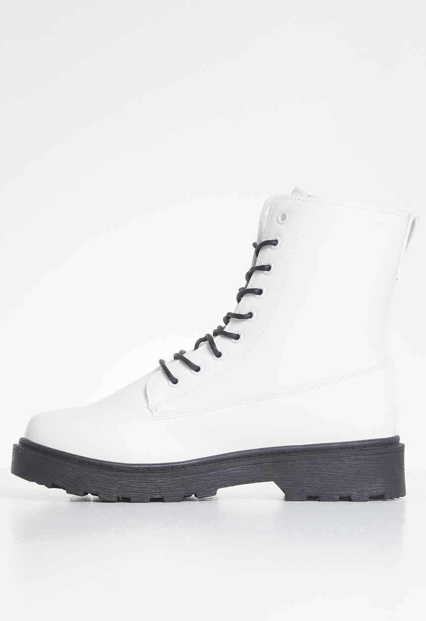 Superbalist - Letta lace-up boot - white