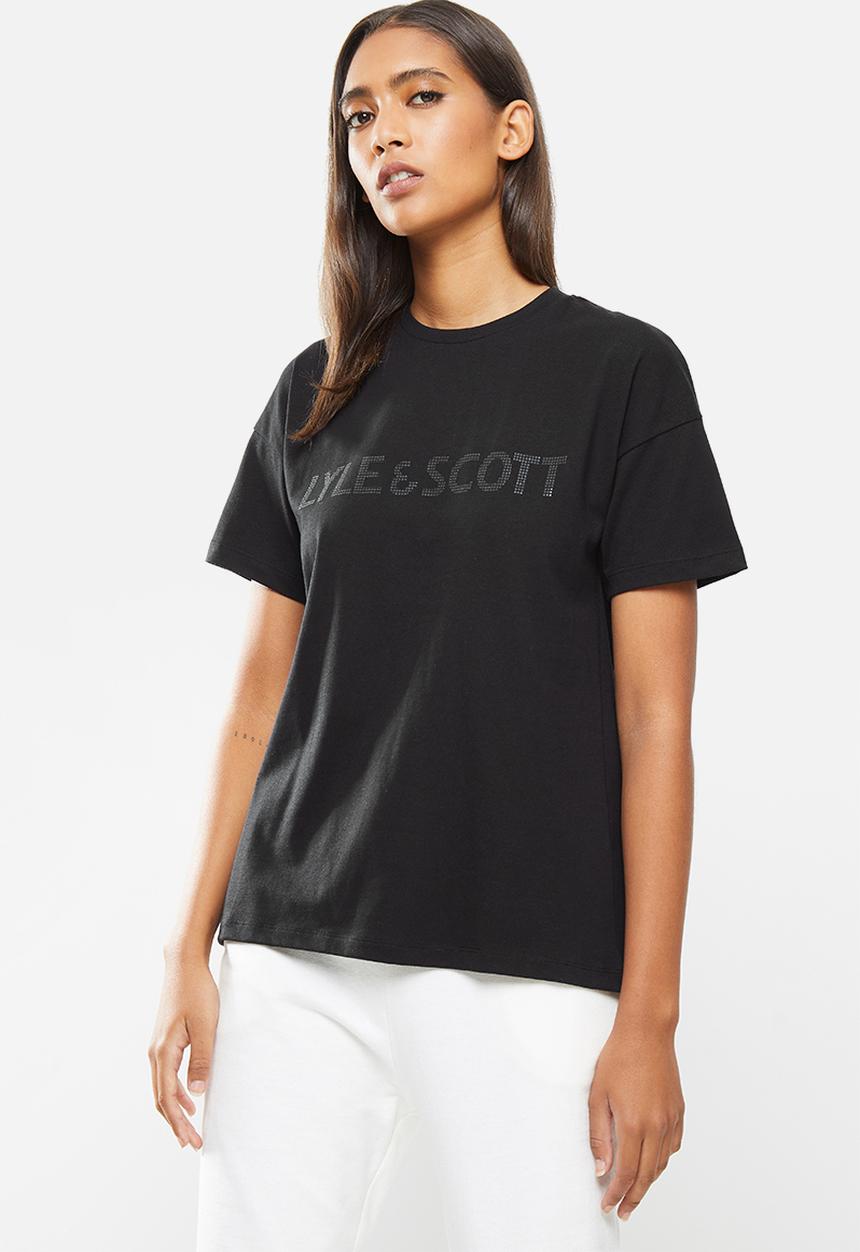 Lyle & Scott - Dot logo T-shirt - black