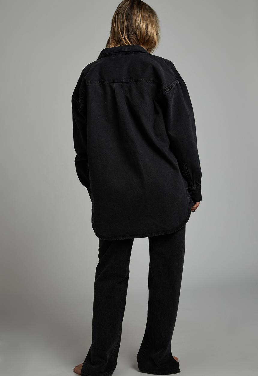 Cotton On - The denim shacket - midnight black
