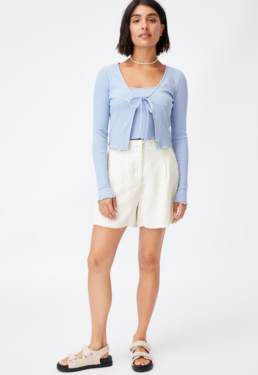 Cotton On - Violetta co-ord twin set - blue