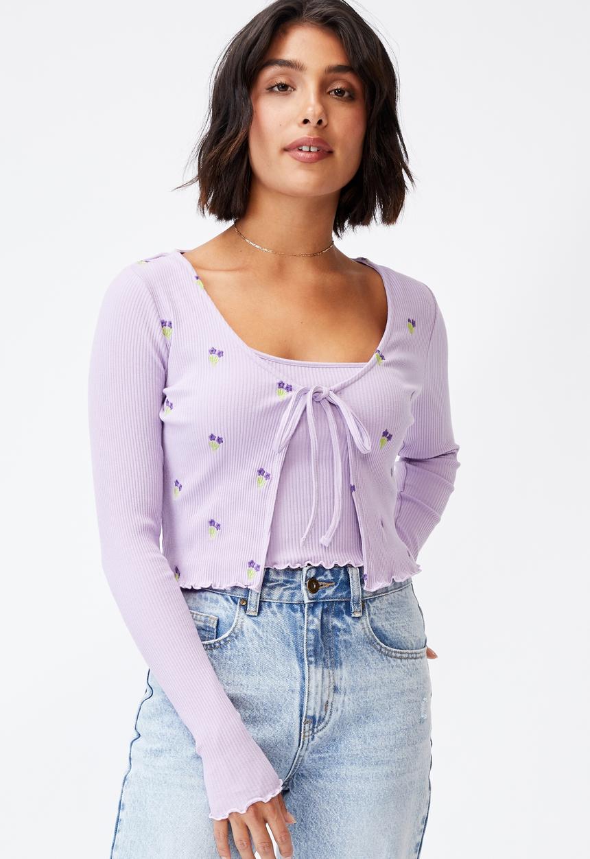 Cotton On - Violetta co-ord twin set - lilac