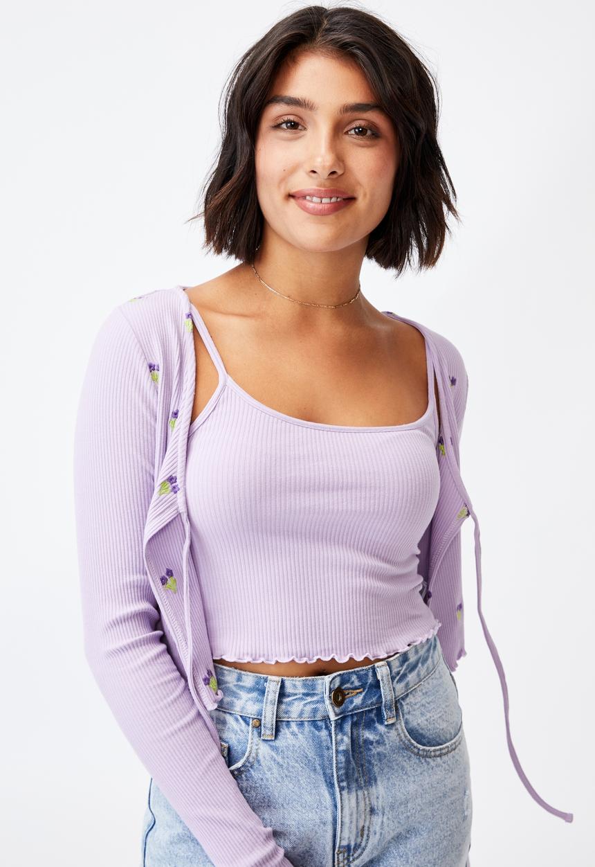 Cotton On - Violetta co-ord twin set - lilac