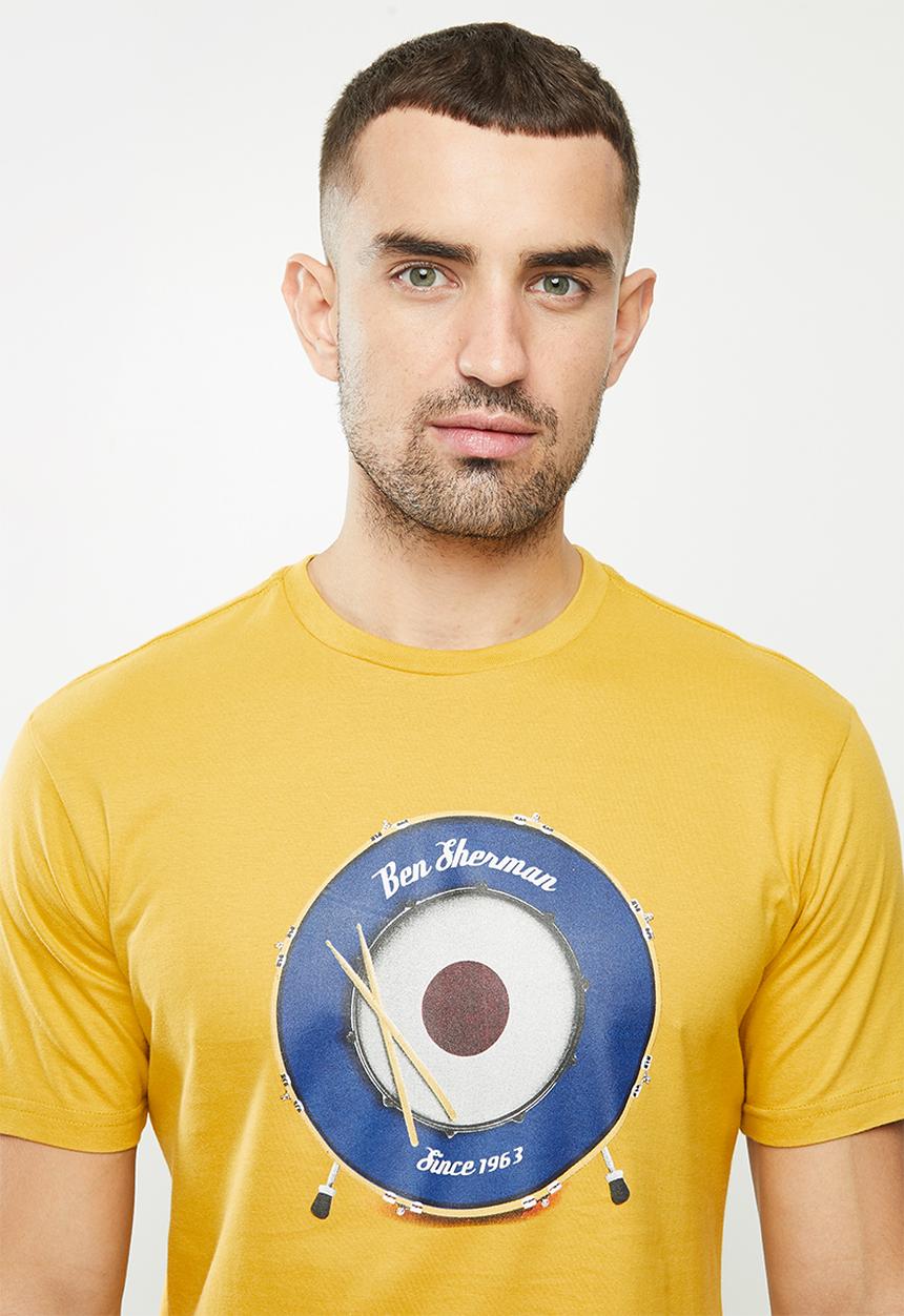 Ben Sherman - Drum target tee - mustard